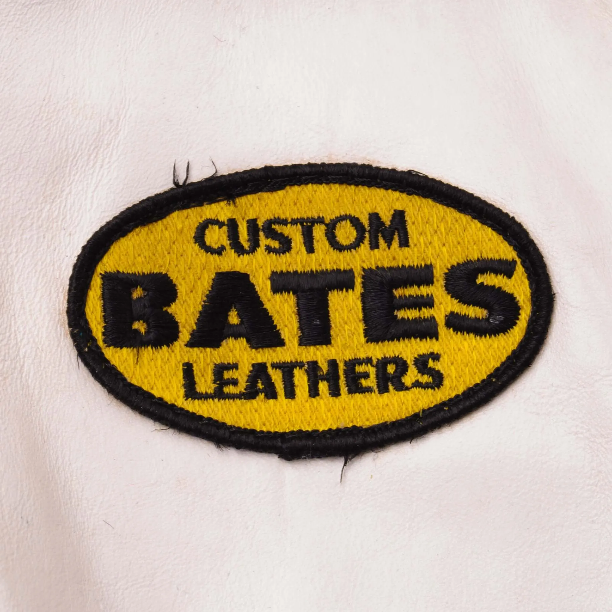 VINTAGE BATES MARTY CALABRA 39 RACING LEATHER JACKET 1970S SIZE MEDIUM