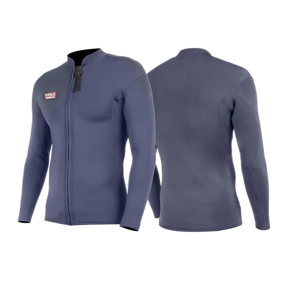 VISSLA 2MM SOLID SETS FRONT ZIP JACKET - DNL