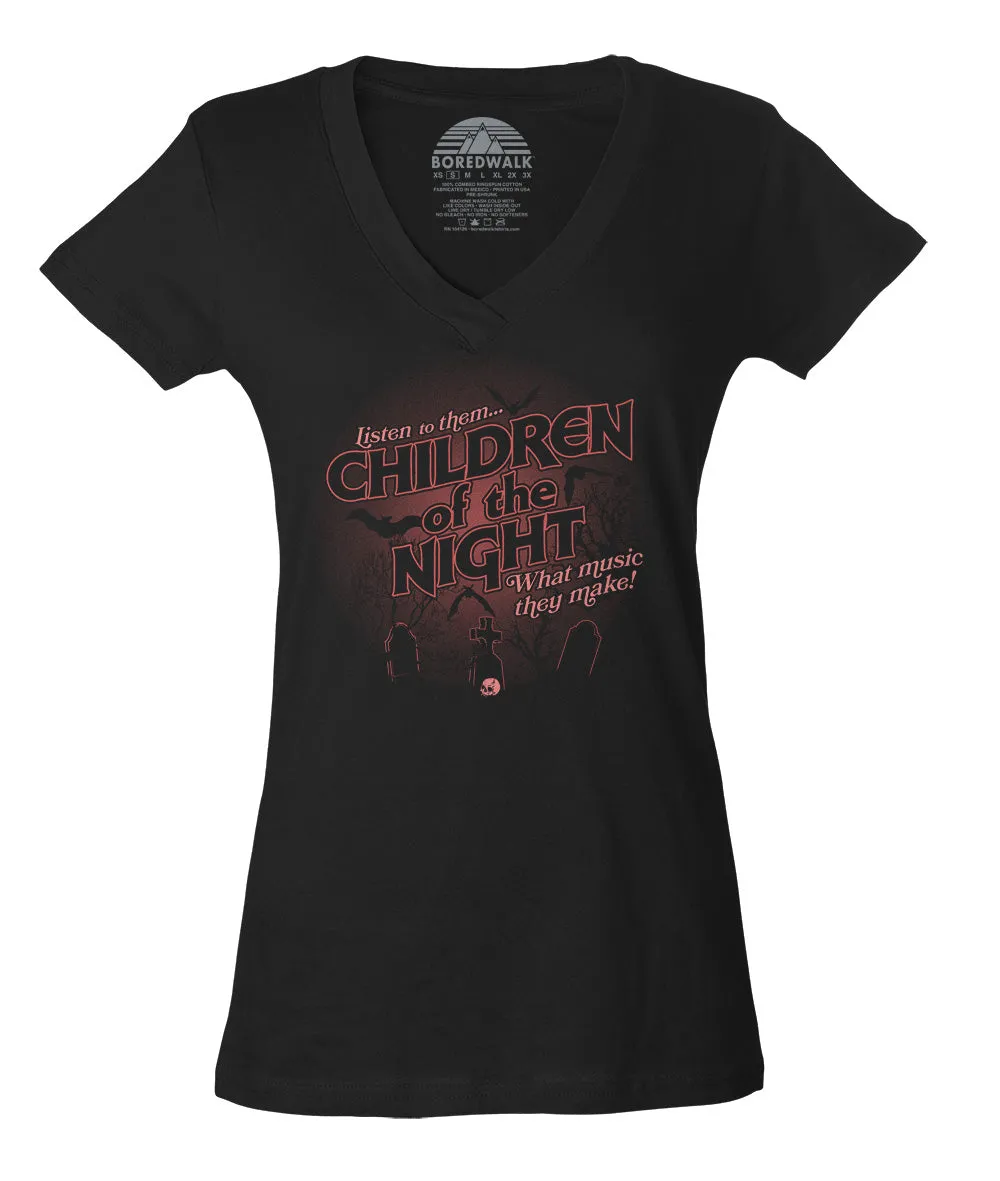 Women's Children of the Night Vneck T-Shirt