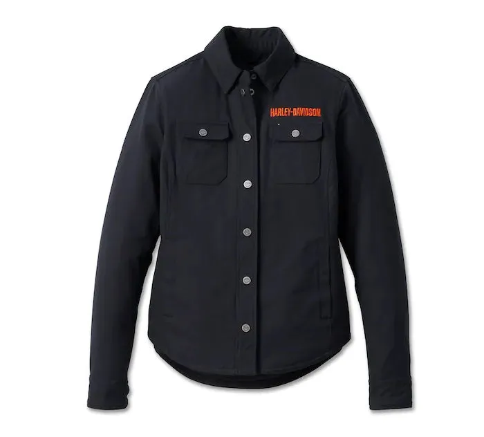 Women's Operative Riding Shirt Jacket, Black