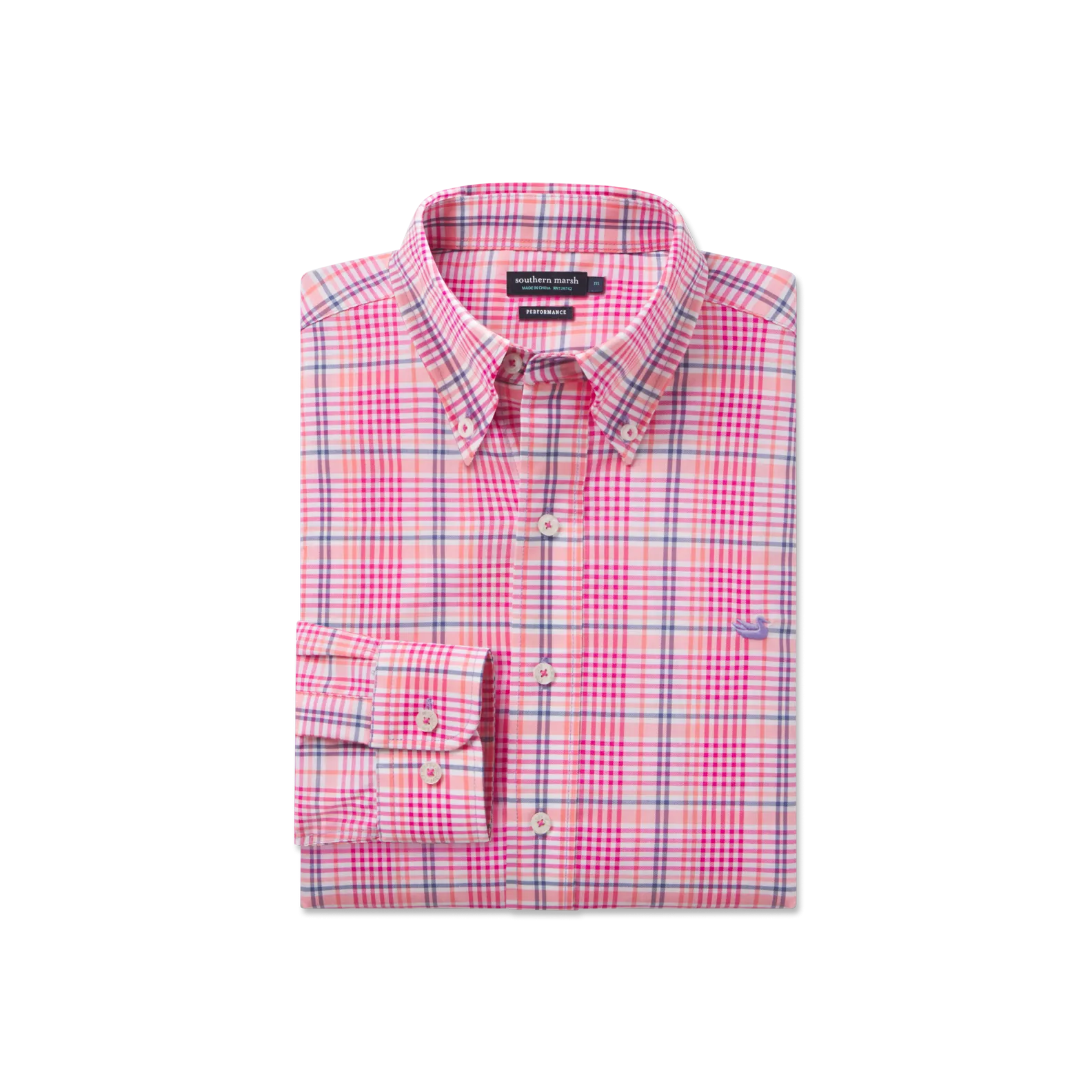 Youth Shores Windowpane Performance Dress Shirt