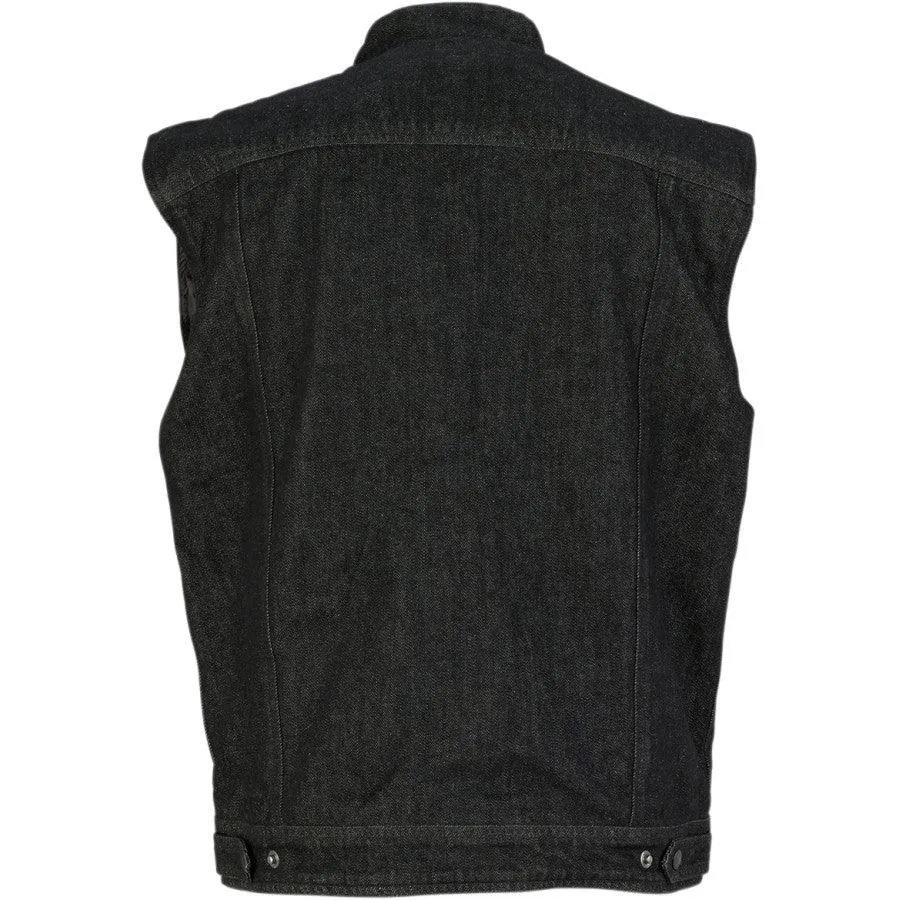 Z1R Denim Vest - Black